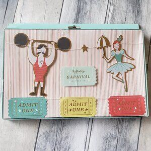 NWT – Circus Carnival Friends and Ticket Banner Set 6ft. ea.